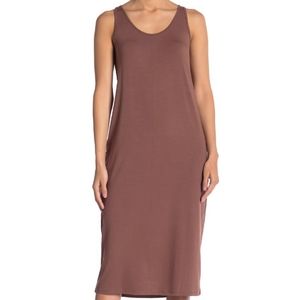 Philosophy scoop neck midi tank dress